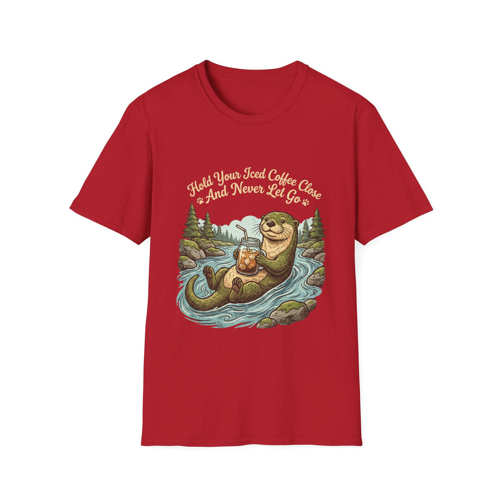Otter Holding Iced Coffee T-Shirt