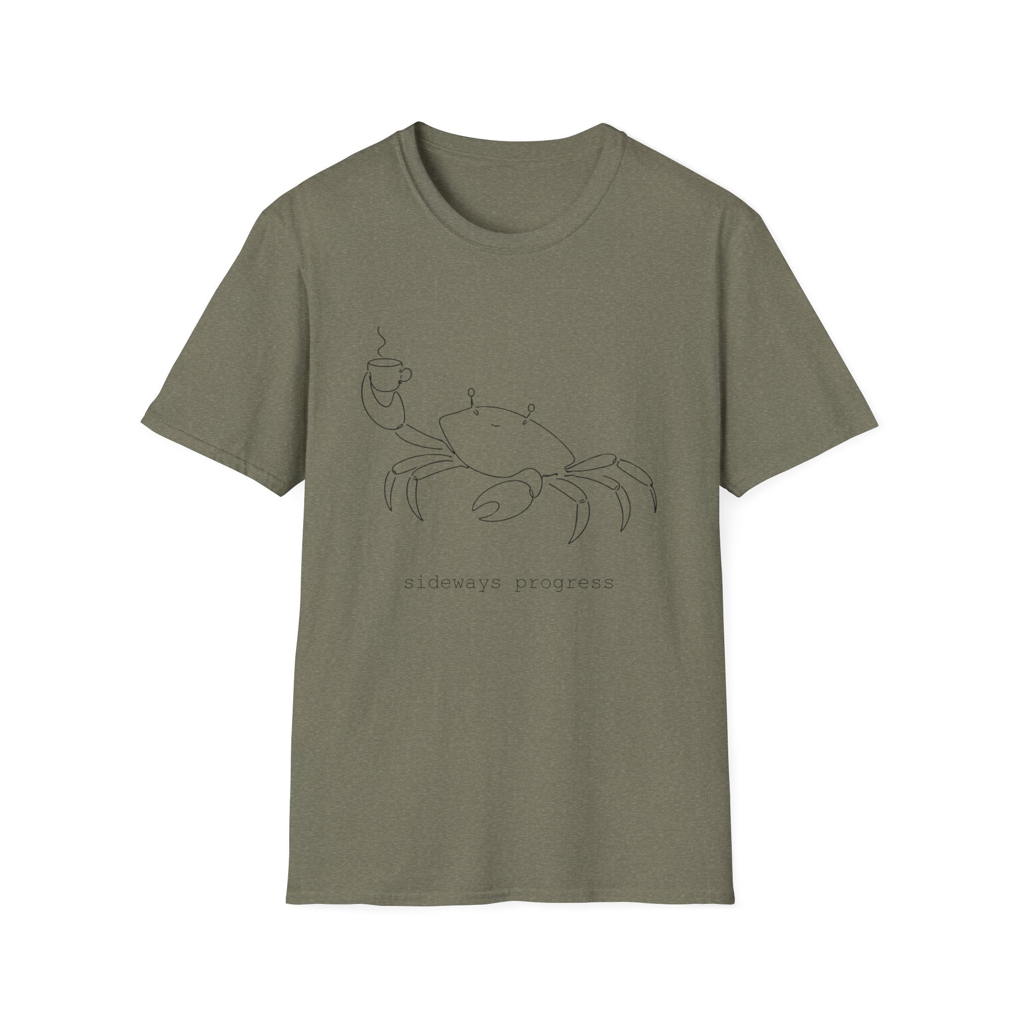 Crab Line Art T-Shirt