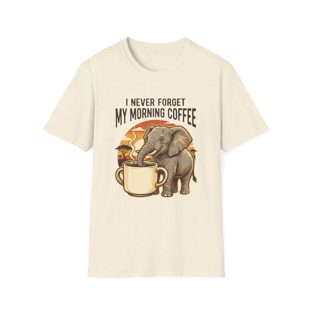 Elephant Morning Coffee T-Shirt