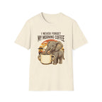 Elephant Morning Coffee T-Shirt