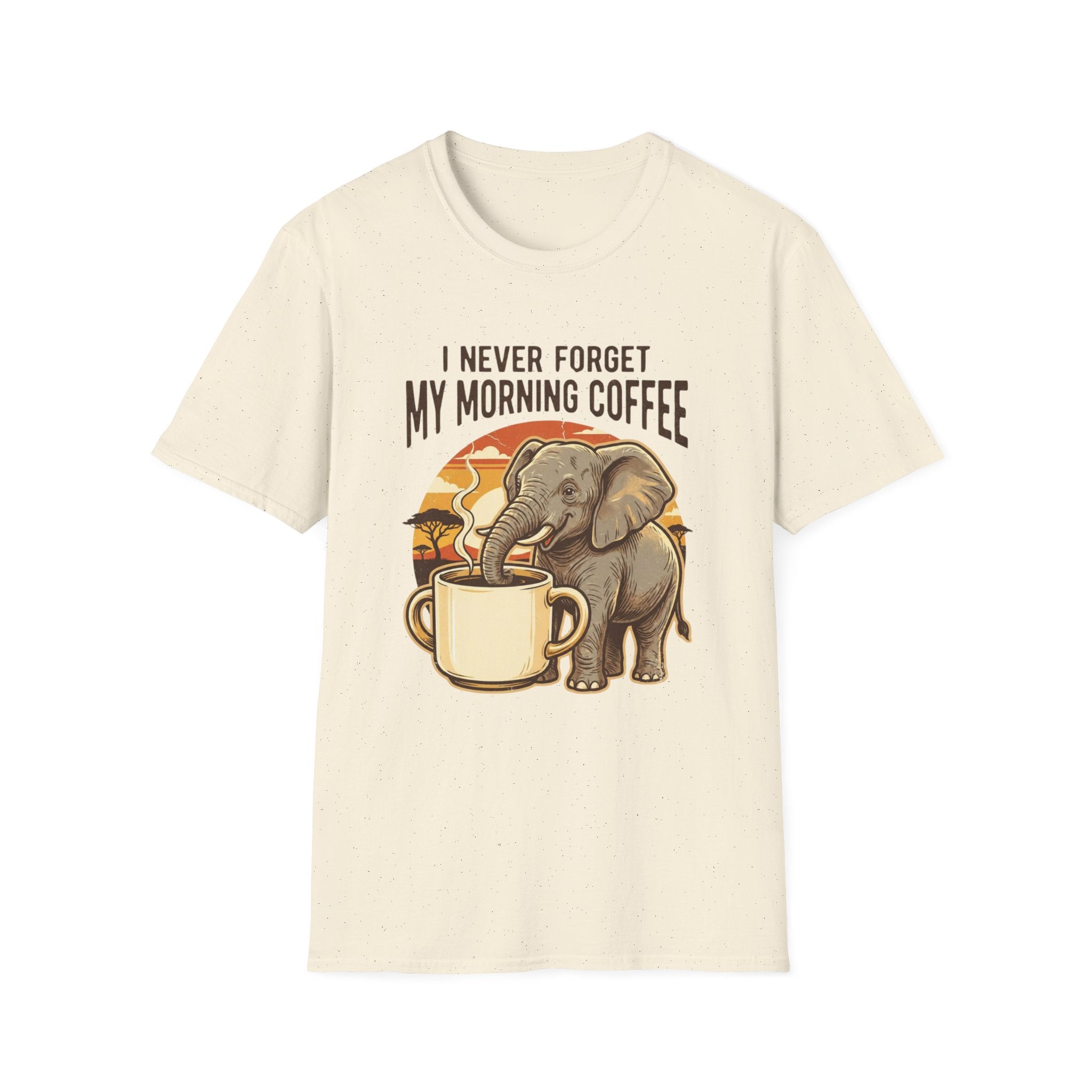 Elephant Morning Coffee T-Shirt