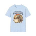 Elephant Morning Coffee T-Shirt