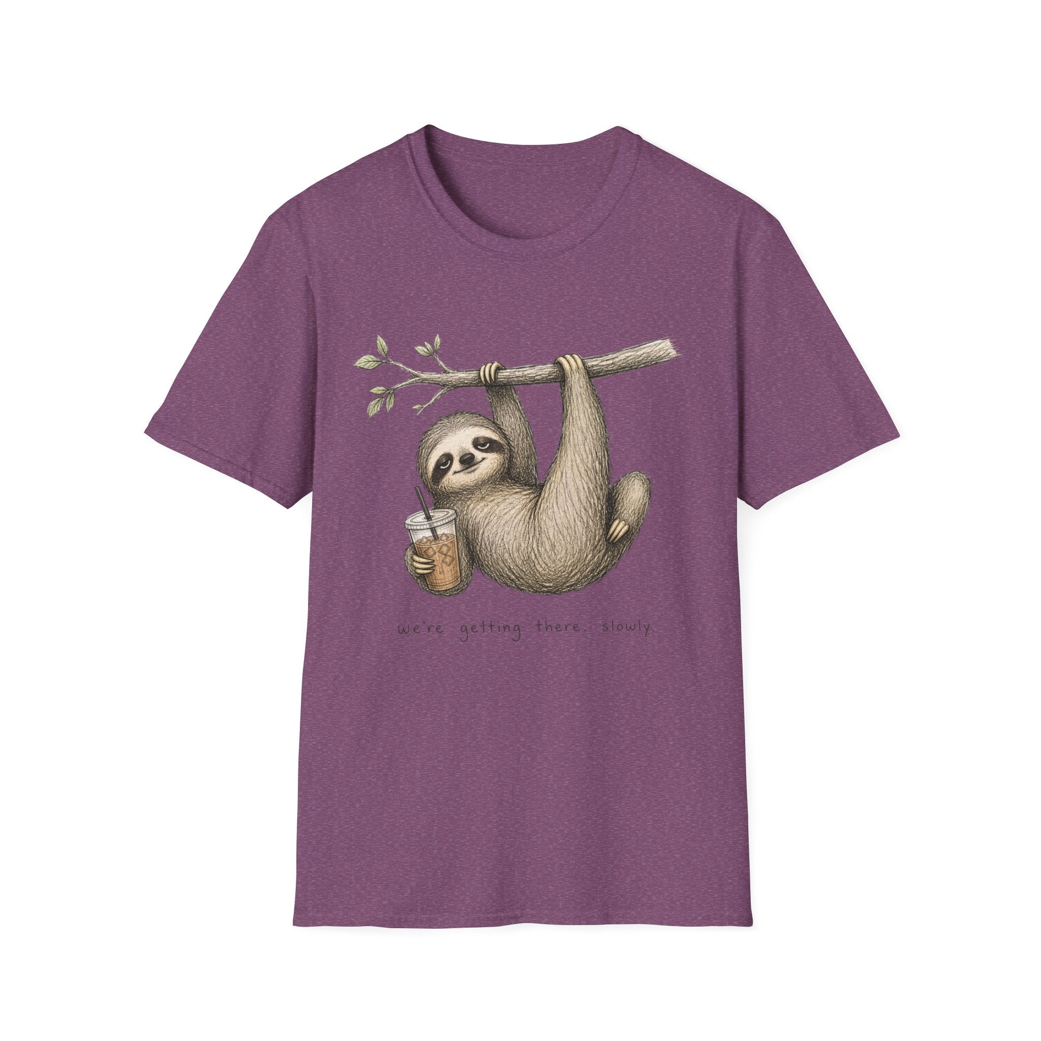 Sloth Hanging with Coffee T‑Shirt