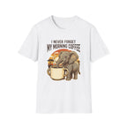 Elephant Morning Coffee T-Shirt