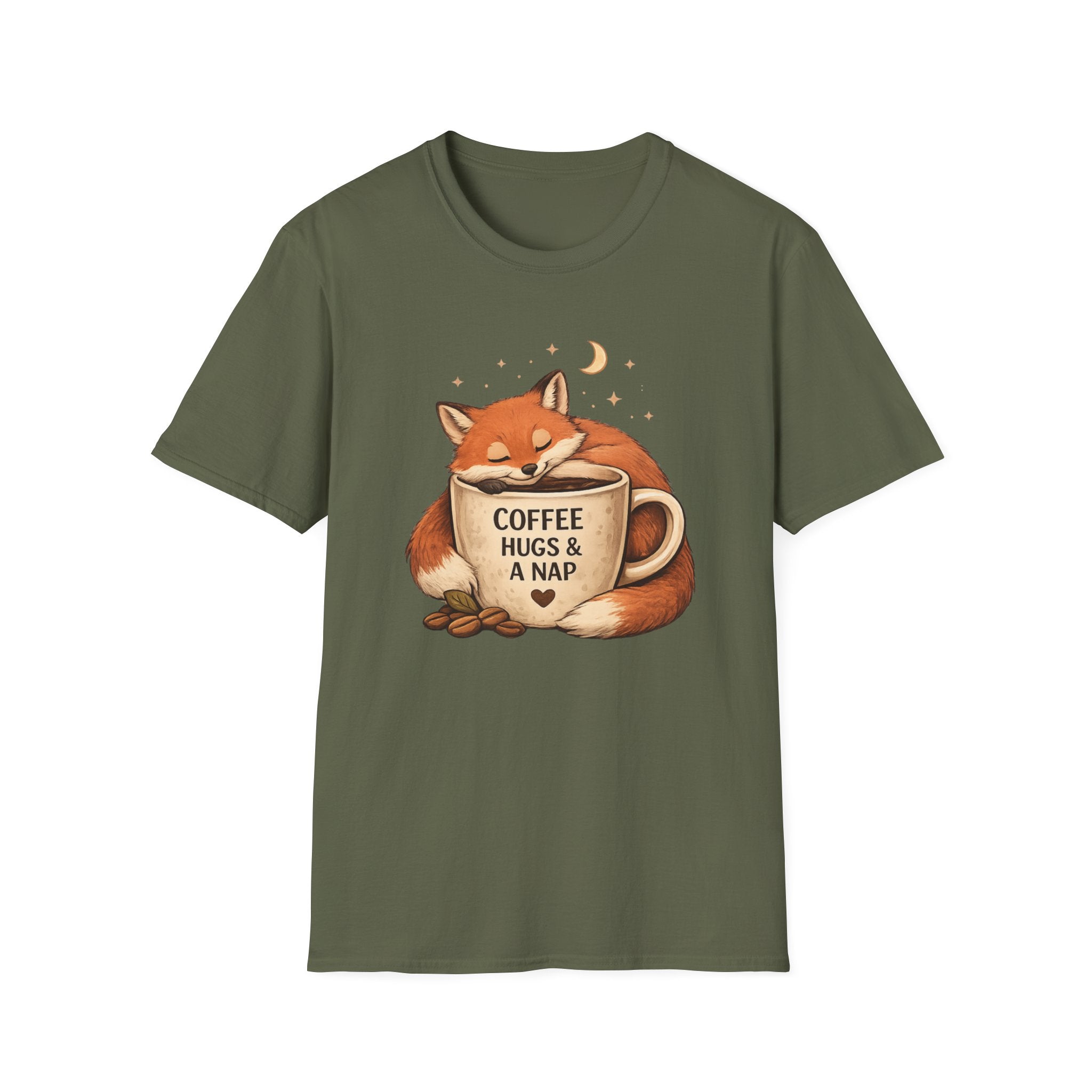 Coffee, Hugs & Nap Fox T-Shirt