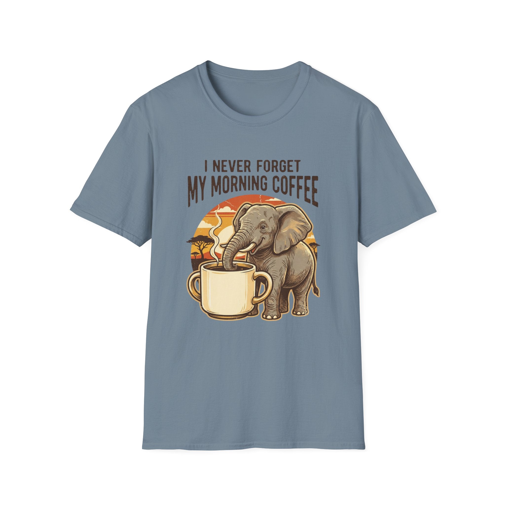 Elephant Morning Coffee T-Shirt