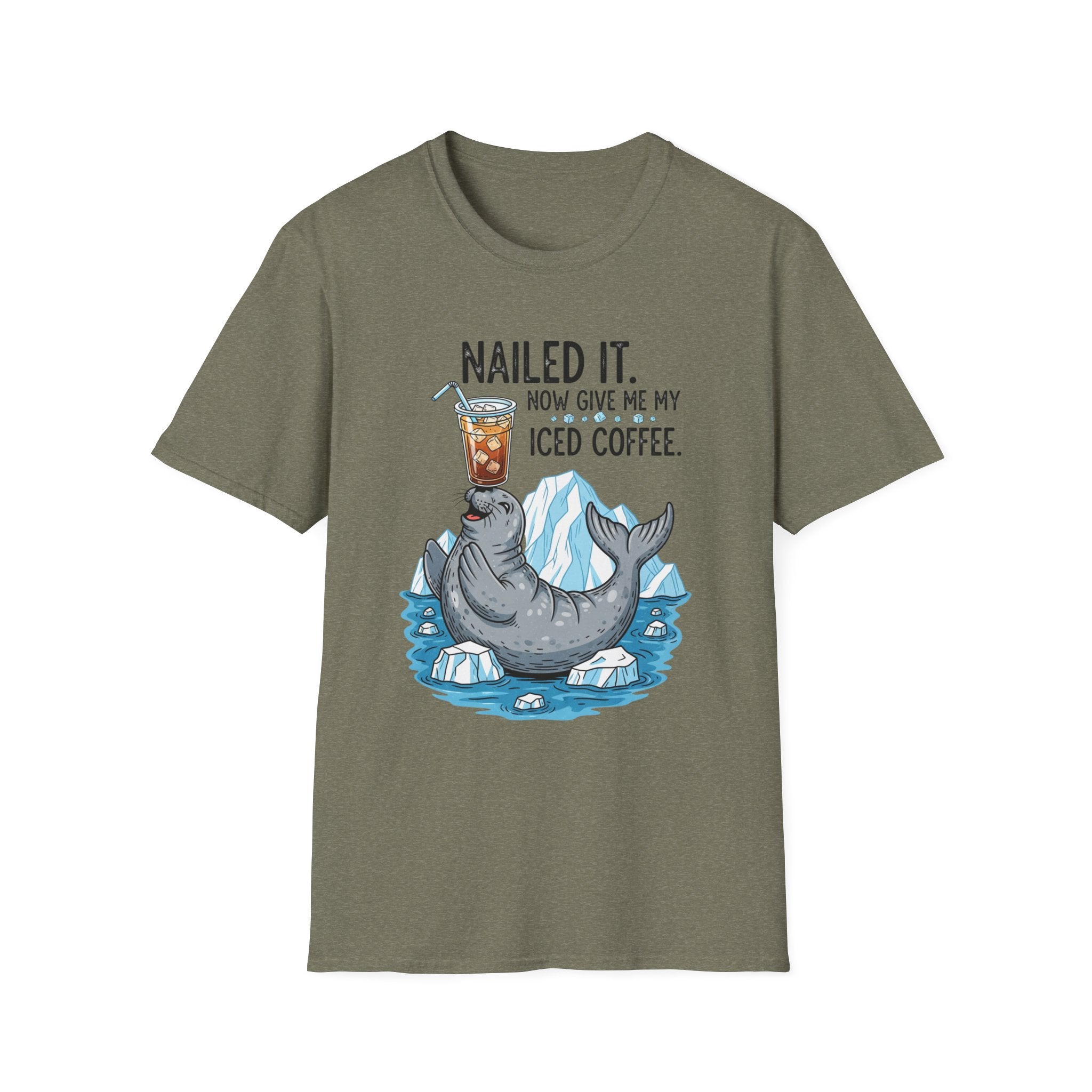 Nailed It Seal Iced Coffee T-Shirt