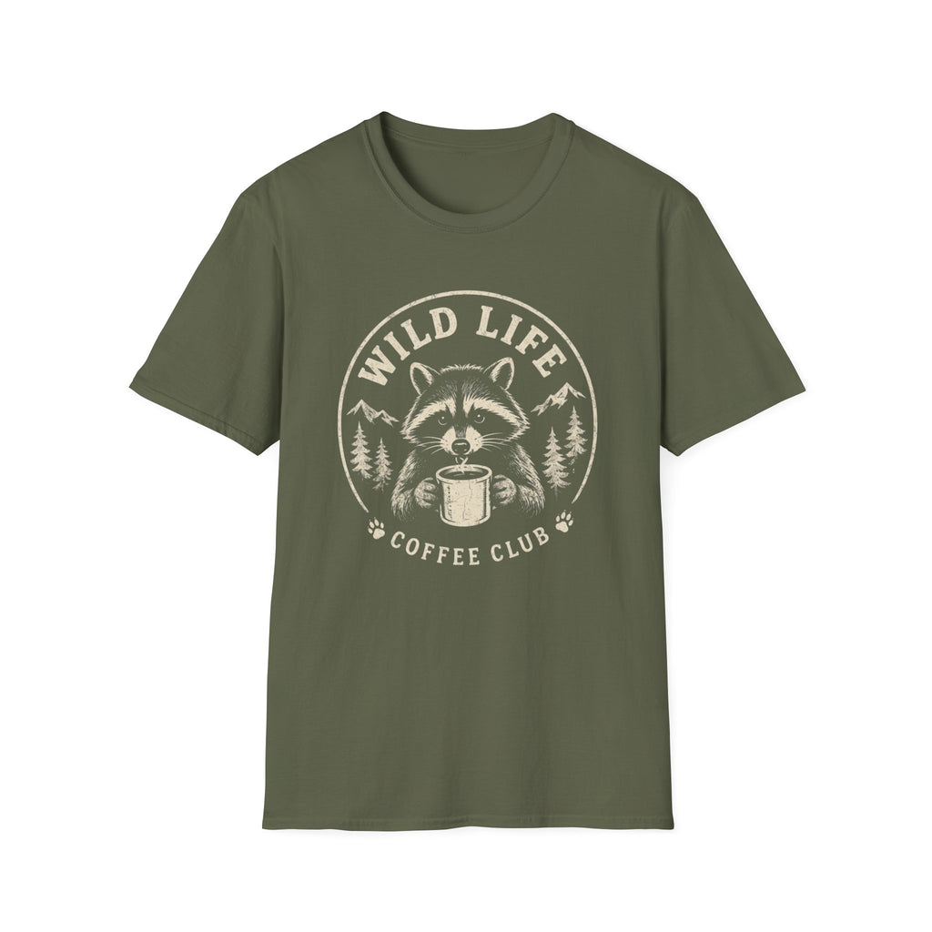 Wild Life Coffee Raccoon T-Shirt