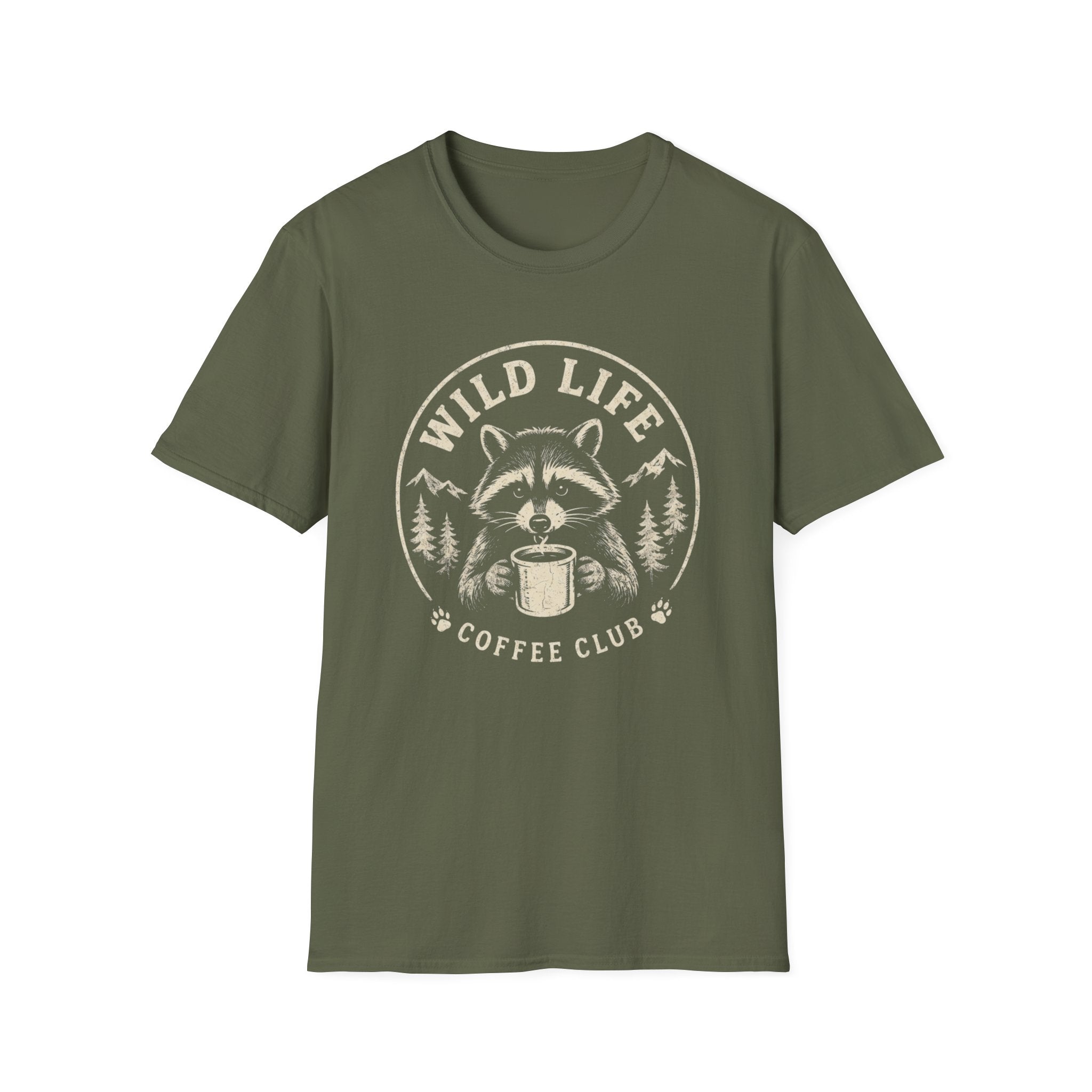 Wild Life Coffee Raccoon T-Shirt
