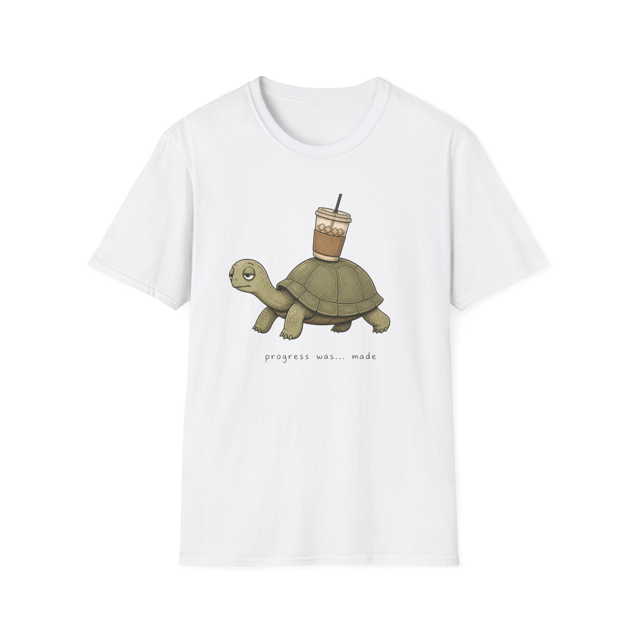 Turtle Carrying Iced Coffee T-Shirt