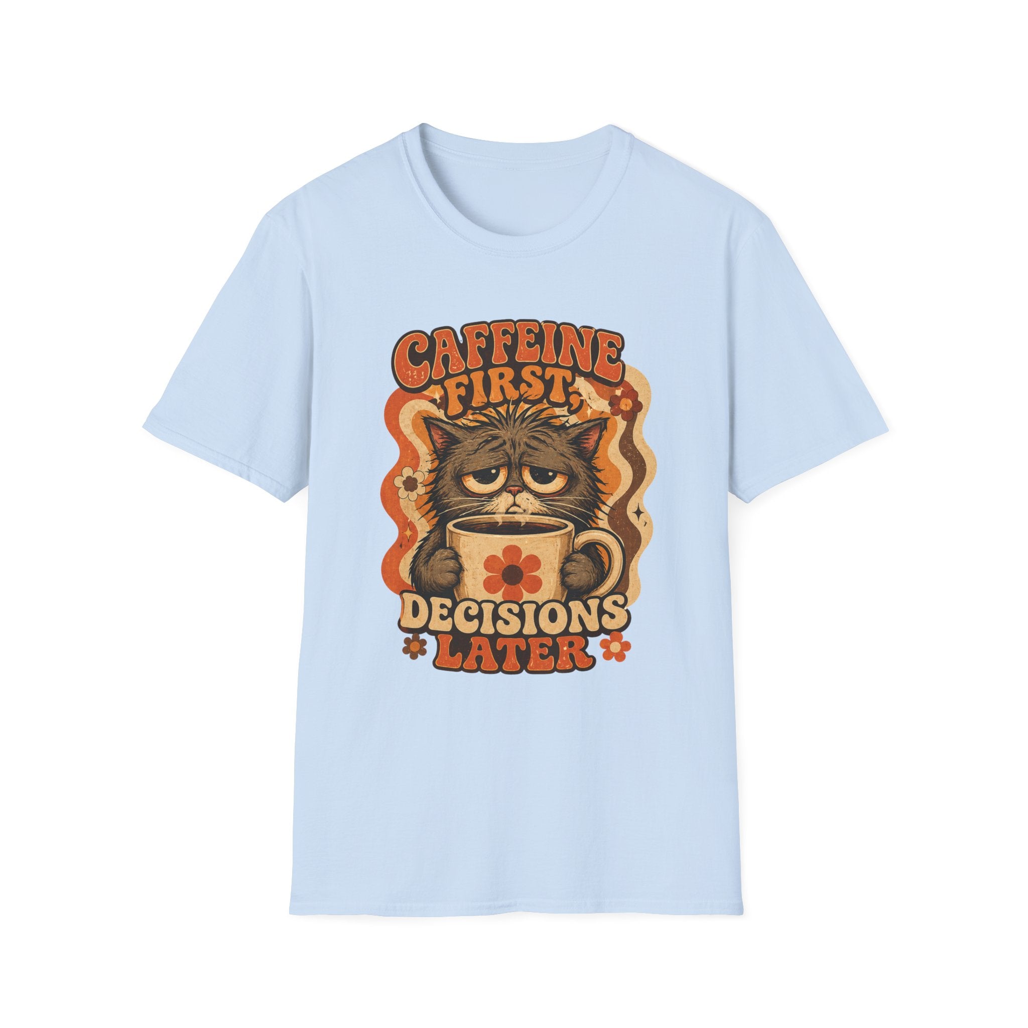 Caffeine First Cat T-Shirt