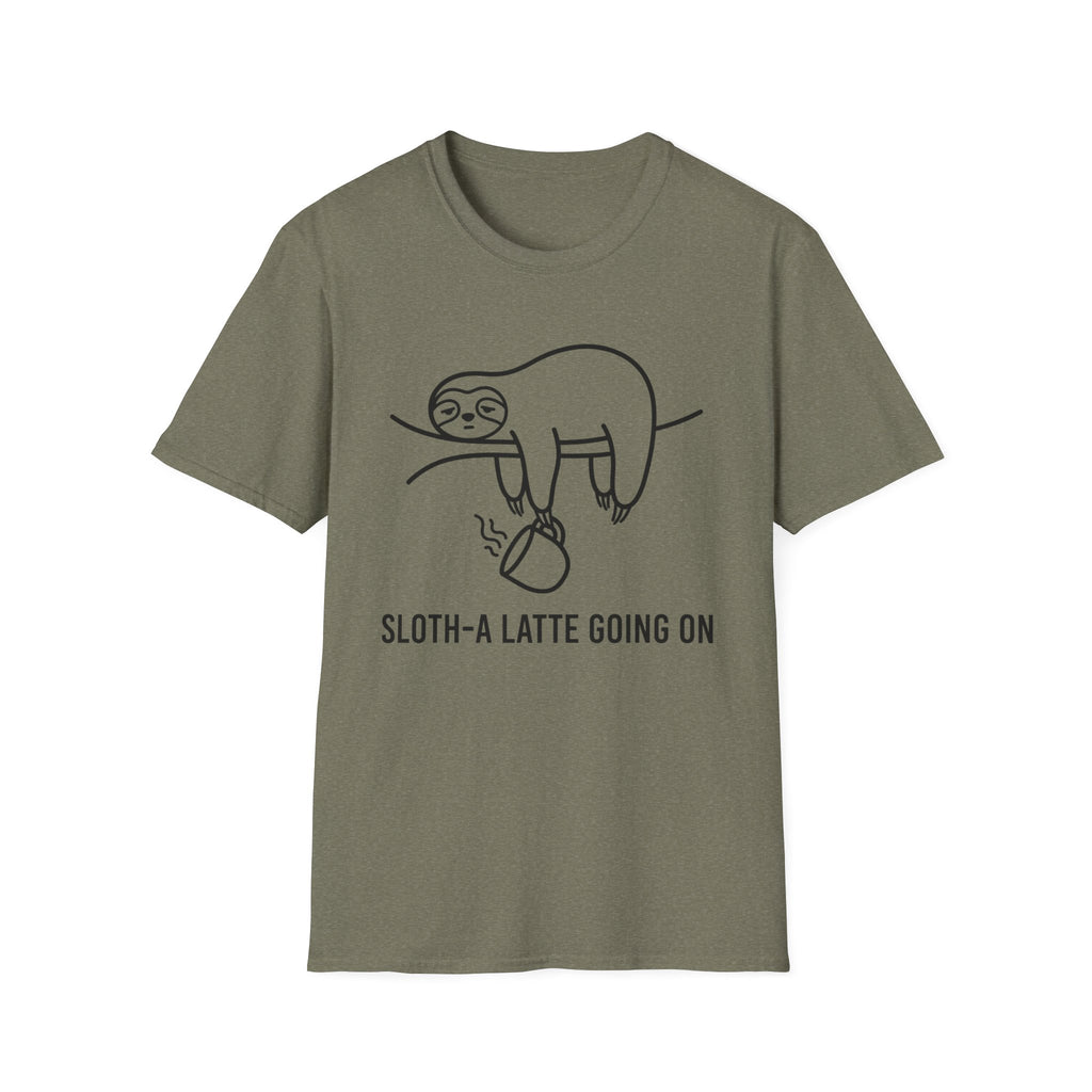 Sloth-A Latte Going On T-Shirt