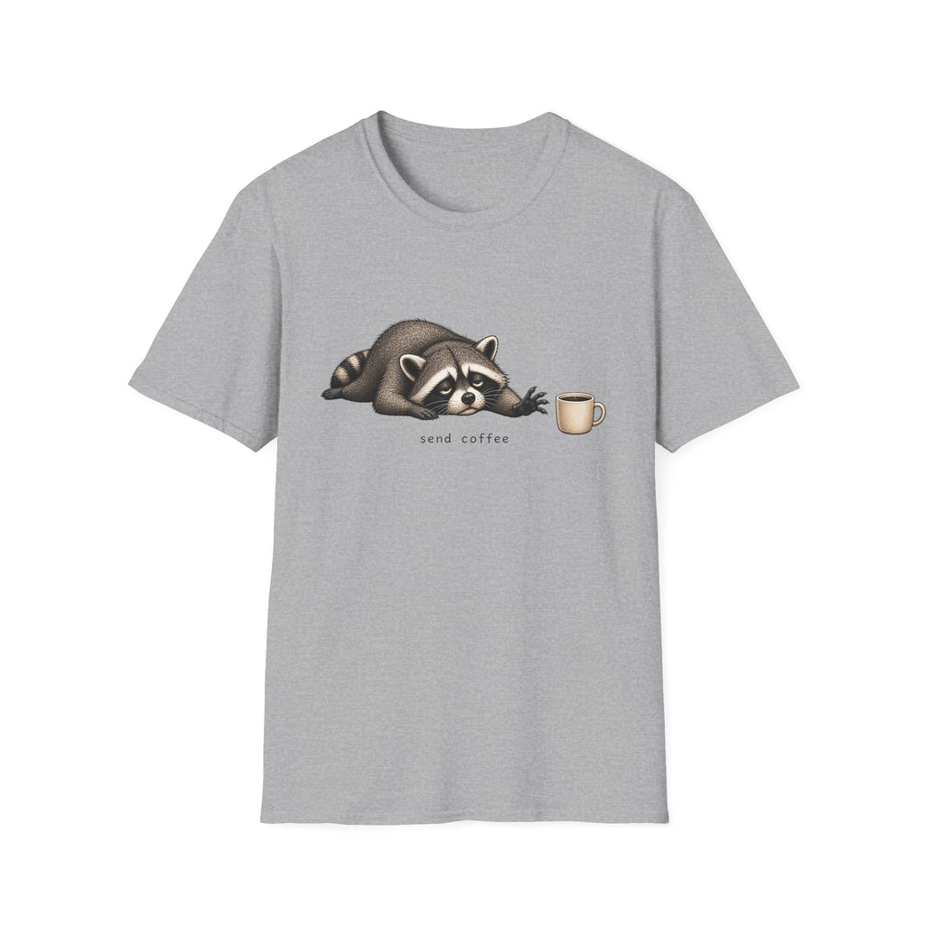 Raccoon 'Send Coffee' T-Shirt