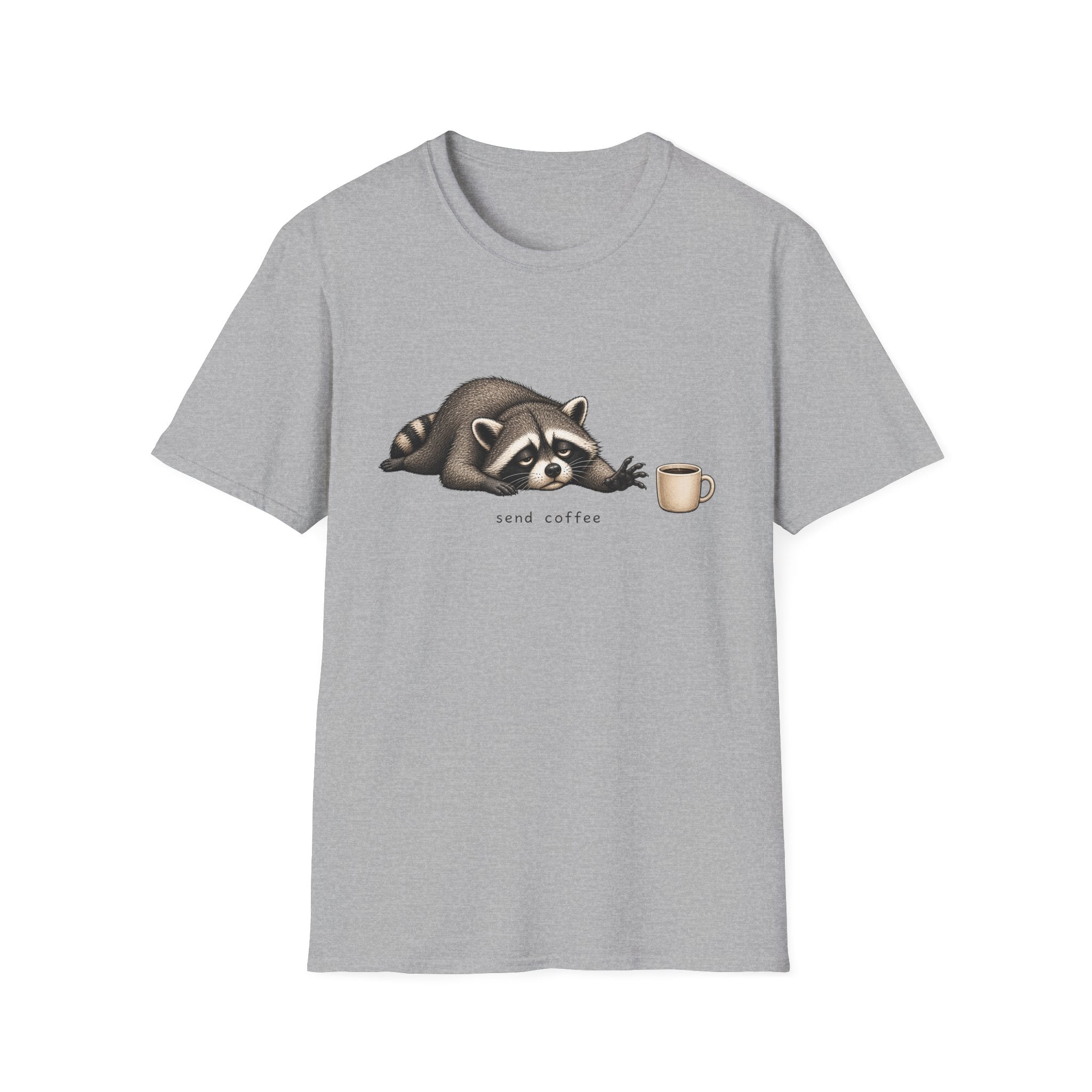 Raccoon 'Send Coffee' T-Shirt