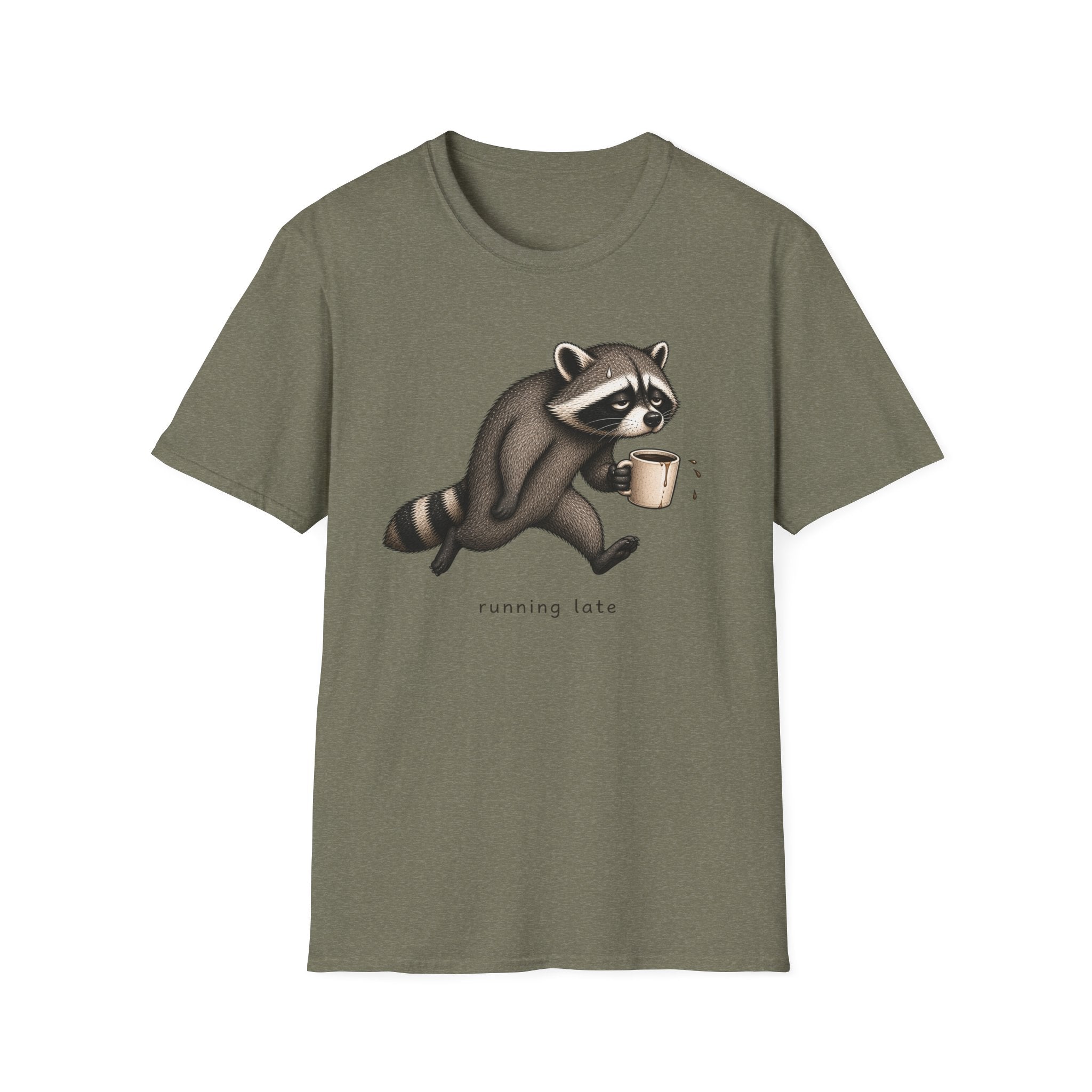 Running Late Raccoon T-Shirt