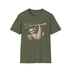 Sloth Hanging with Coffee T‑Shirt