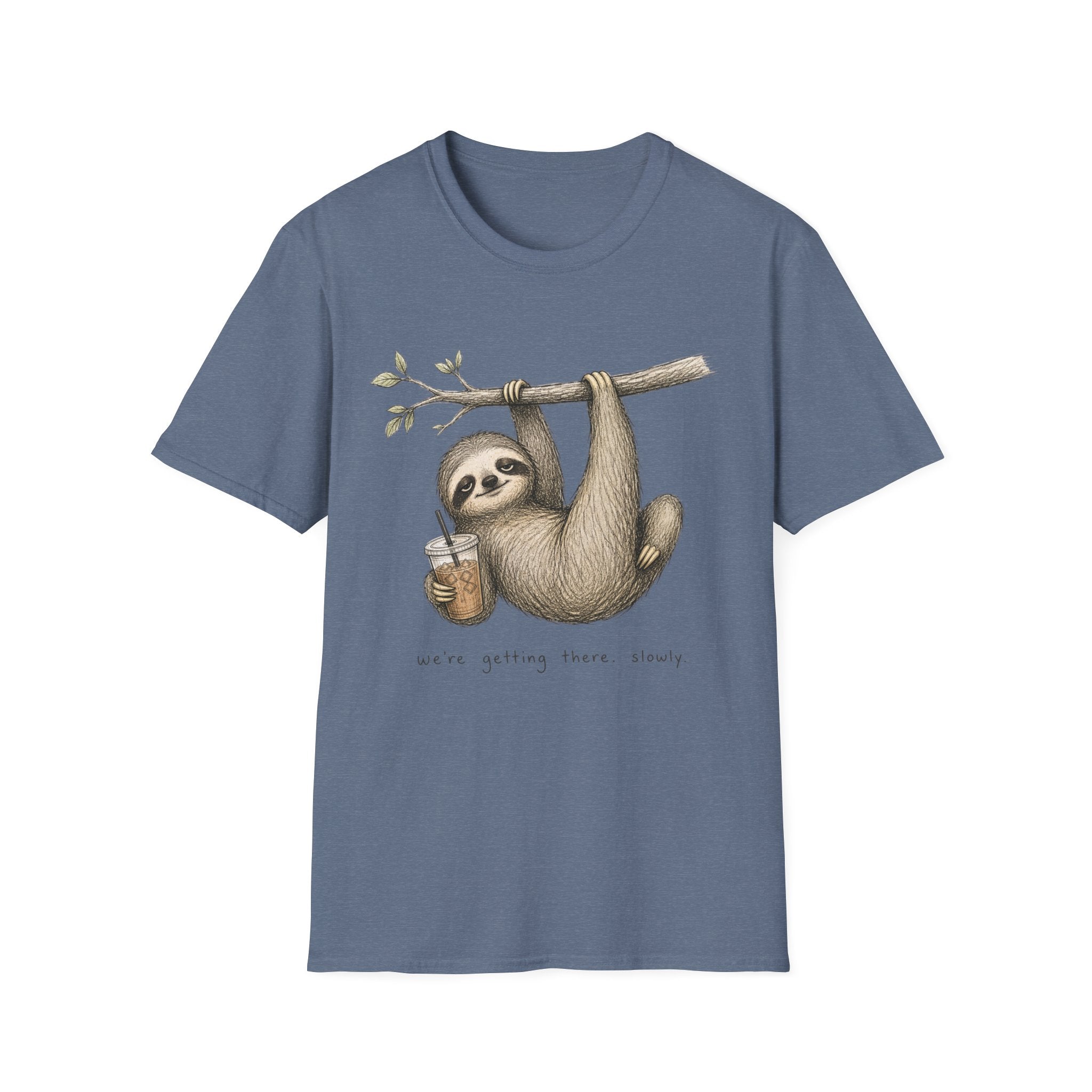 Sloth Hanging with Coffee T‑Shirt