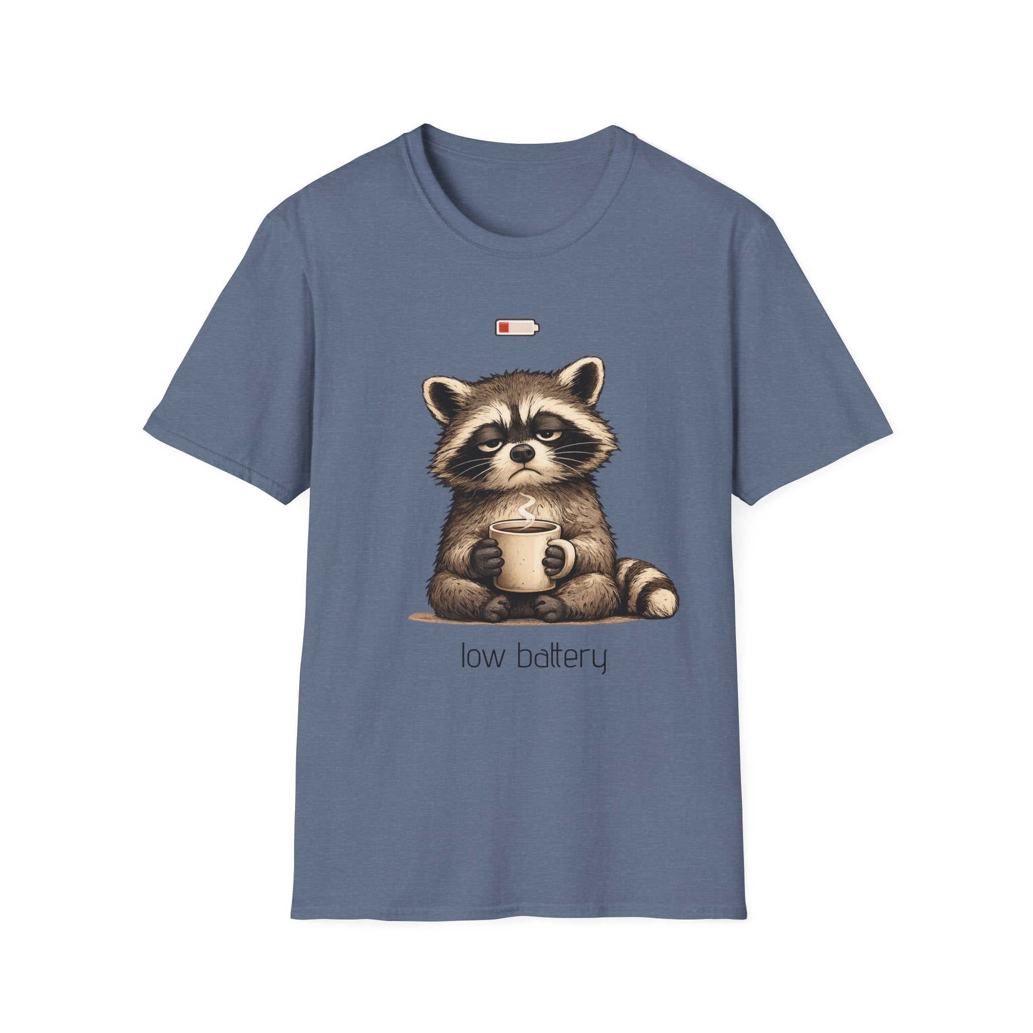 Low Battery Raccoon T-Shirt