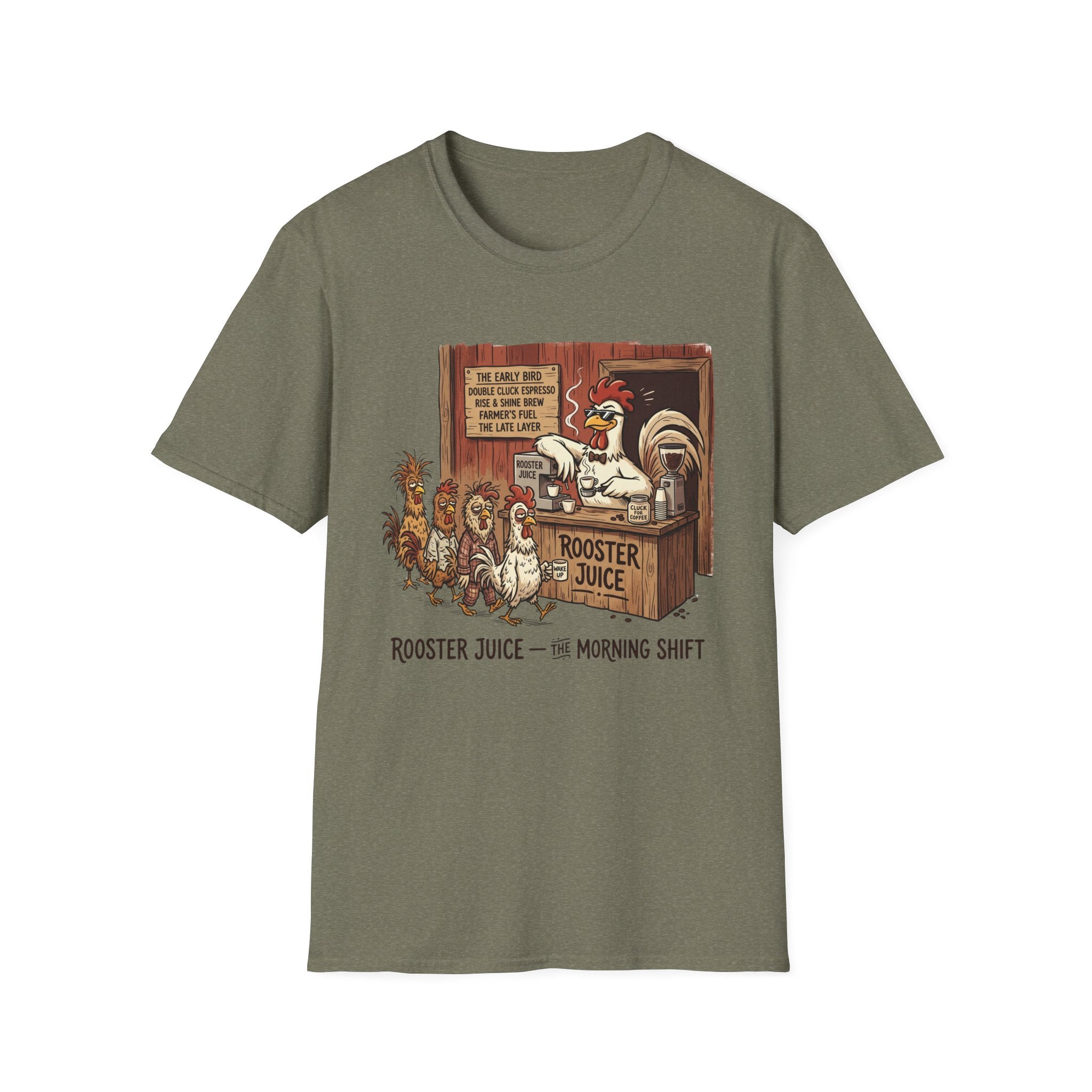 Rooster Juice Morning Shift T‑Shirt