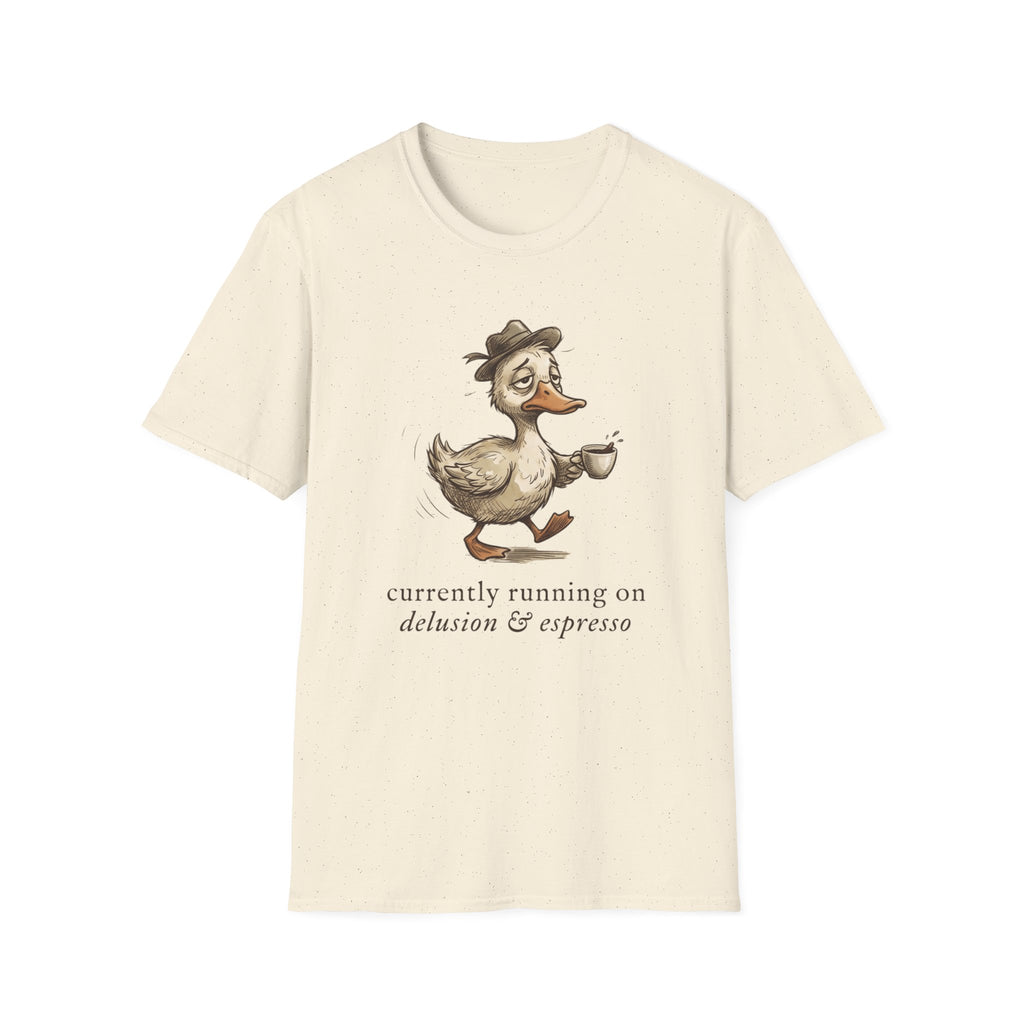 Duck Drinking Coffee T-Shirt