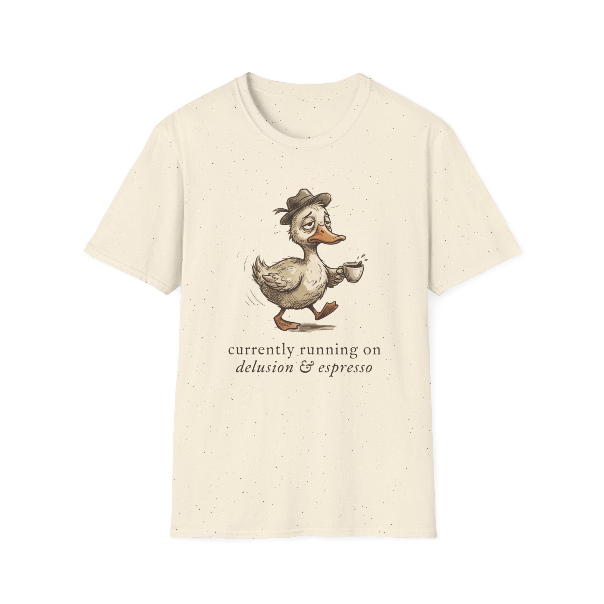 Duck Drinking Coffee T-Shirt