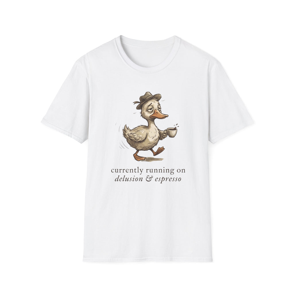 Duck Drinking Coffee T-Shirt