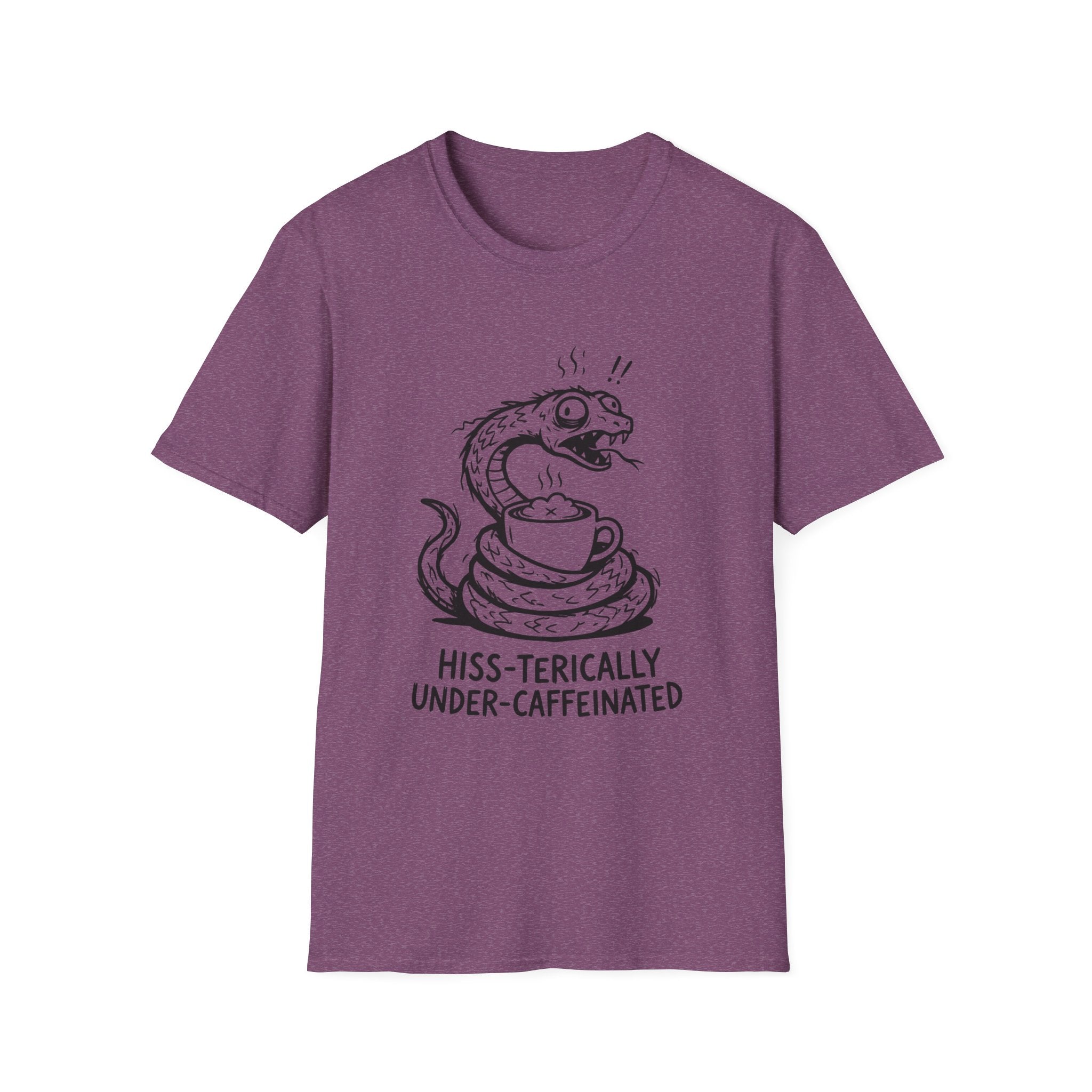 “Hiss-terically Under-Caffeinated” Snake T-shirt