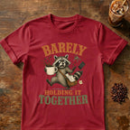 Barely Holding It Together Raccoon Coffee T-Shirt