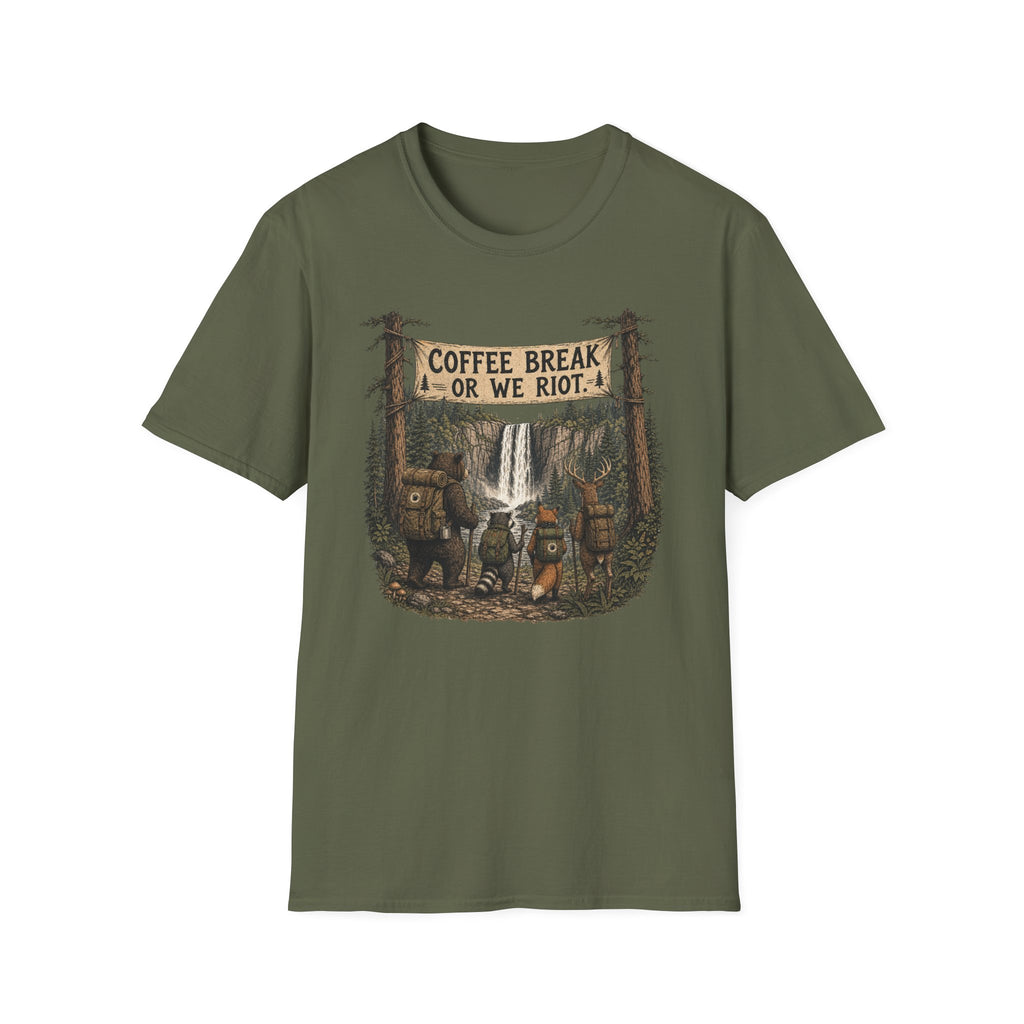 Coffee Break or We Riot T-Shirt