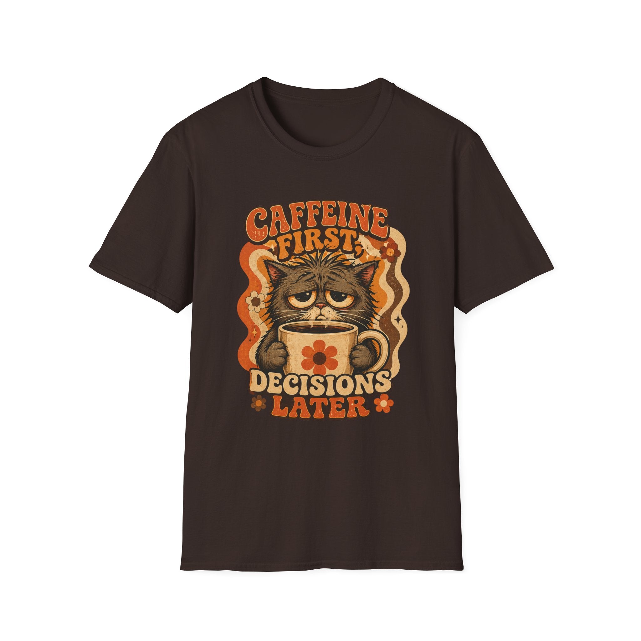 Caffeine First Cat T-Shirt