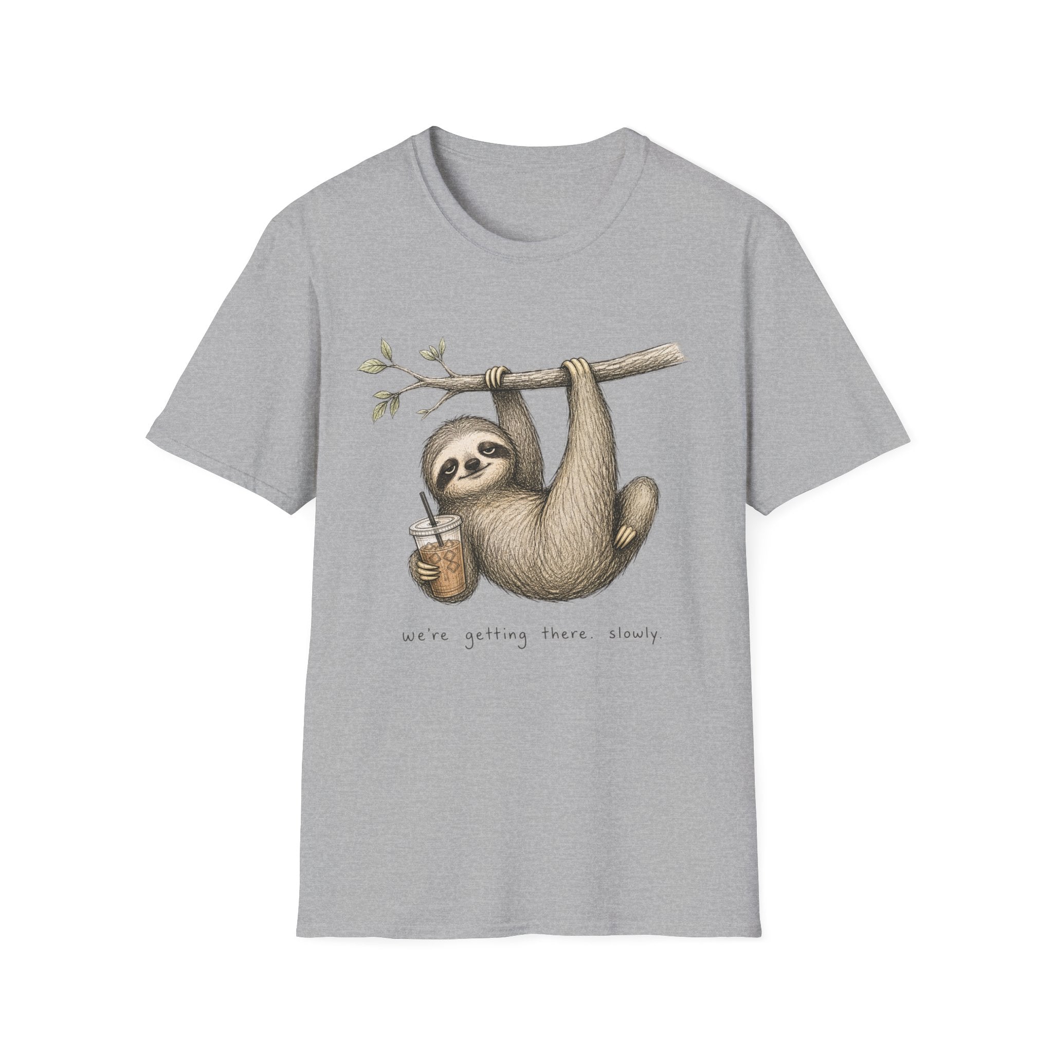 Sloth Hanging with Coffee T‑Shirt