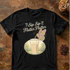 Sip Sip Butterfly Iced Coffee T-Shirt