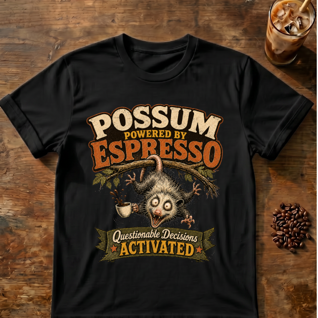 Possum Powered By Espresso T-Shirt