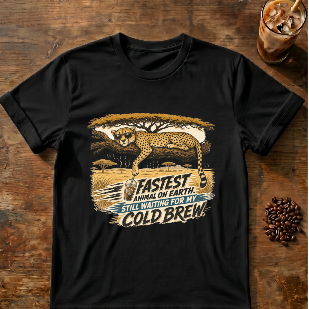 Cheetah Coffee T-shirt