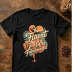 Fluent In Iced Coffee Flamingo T-Shirt