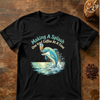 Splash Iced Coffee Dolphin T-Shirt