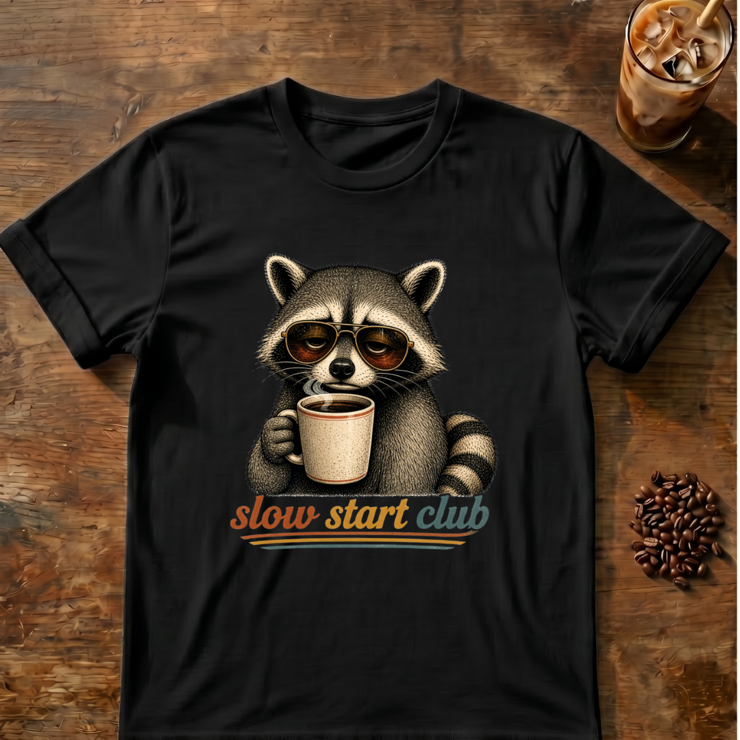Slow Start Club Raccoon T-Shirt