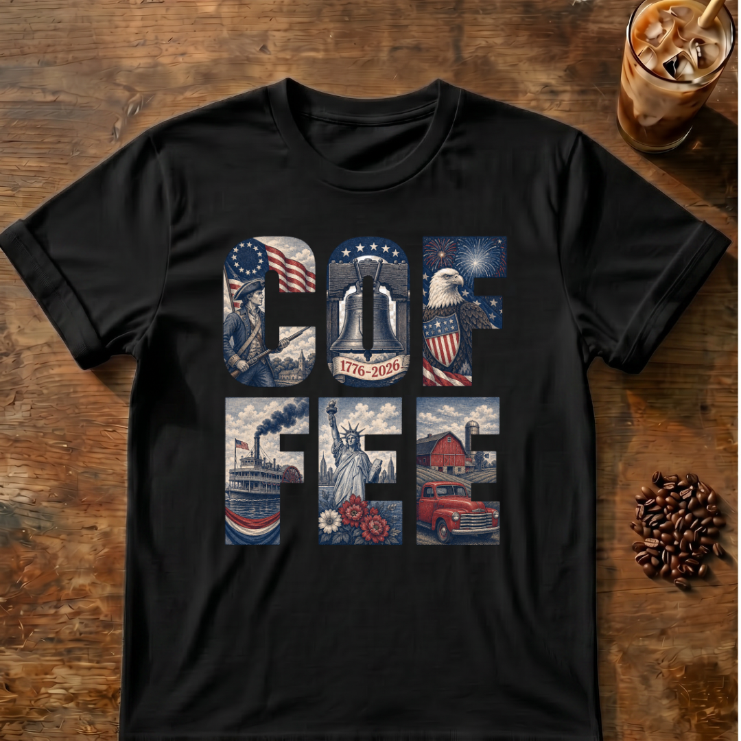Coffee Patriotic USA T‑Shirt