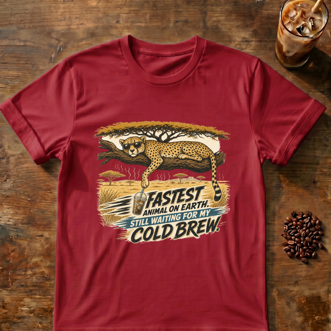 Cheetah Coffee T-shirt