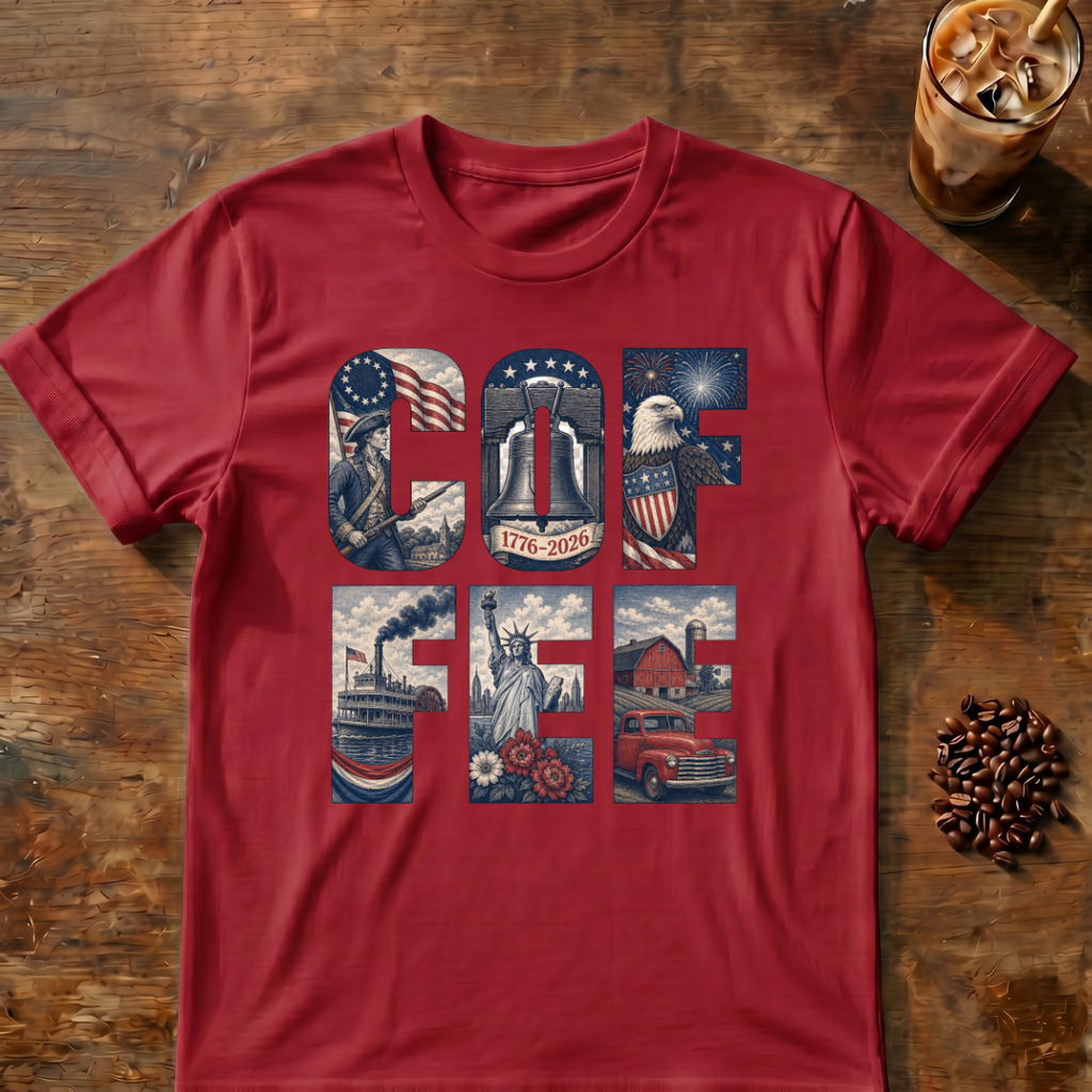 Coffee Patriotic USA T‑Shirt