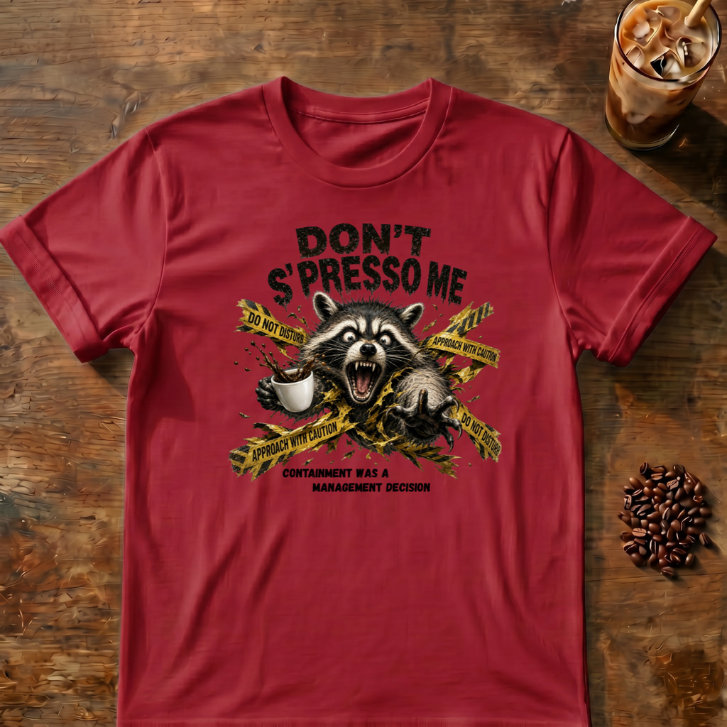 Don't S'Presso Me Raccoon T-Shirt