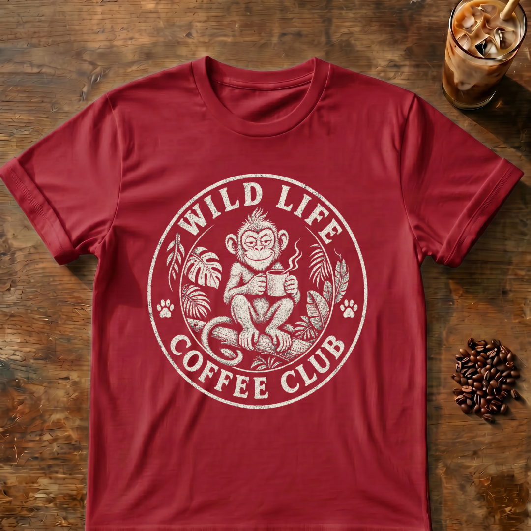 Wild Life Coffee Monkey T-Shirt