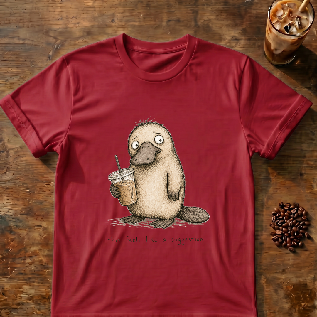 Platypus 'this feels like a suggestion' T-Shirt