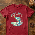 Splash Iced Coffee Dolphin T-Shirt