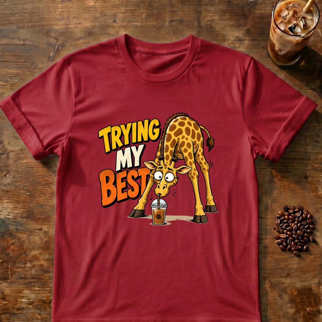 Trying My Best Giraffe T-Shirt