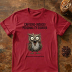Caffeine-Induced Personality Disorder Owl T-Shirt