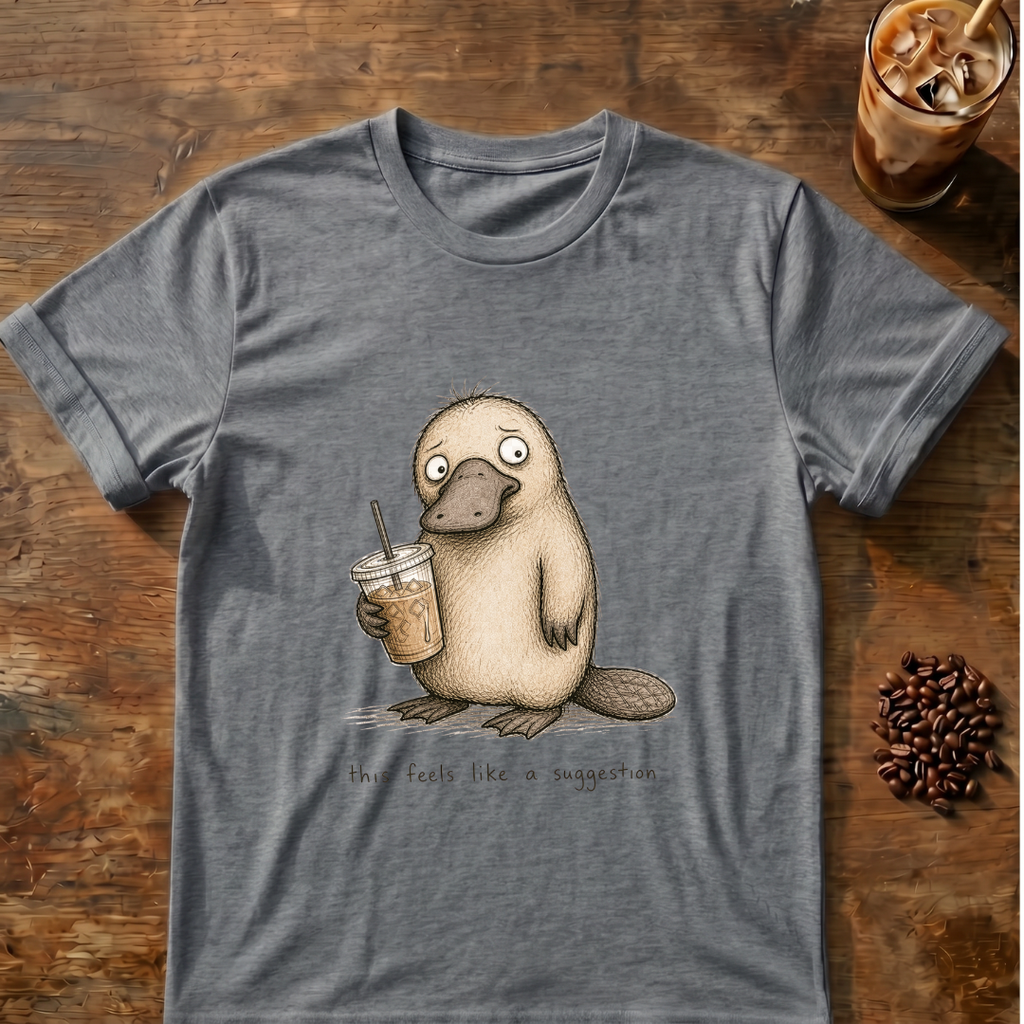 Platypus 'this feels like a suggestion' T-Shirt