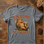 "I'm Doing My Worst" Relaxed Capybara T‑Shirt