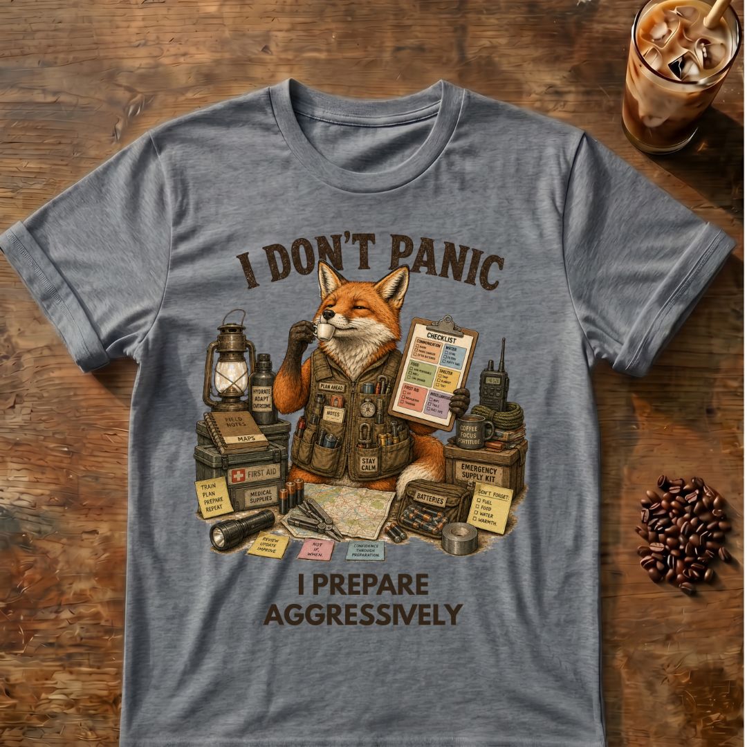 I Don't Panic Fox T-Shirt