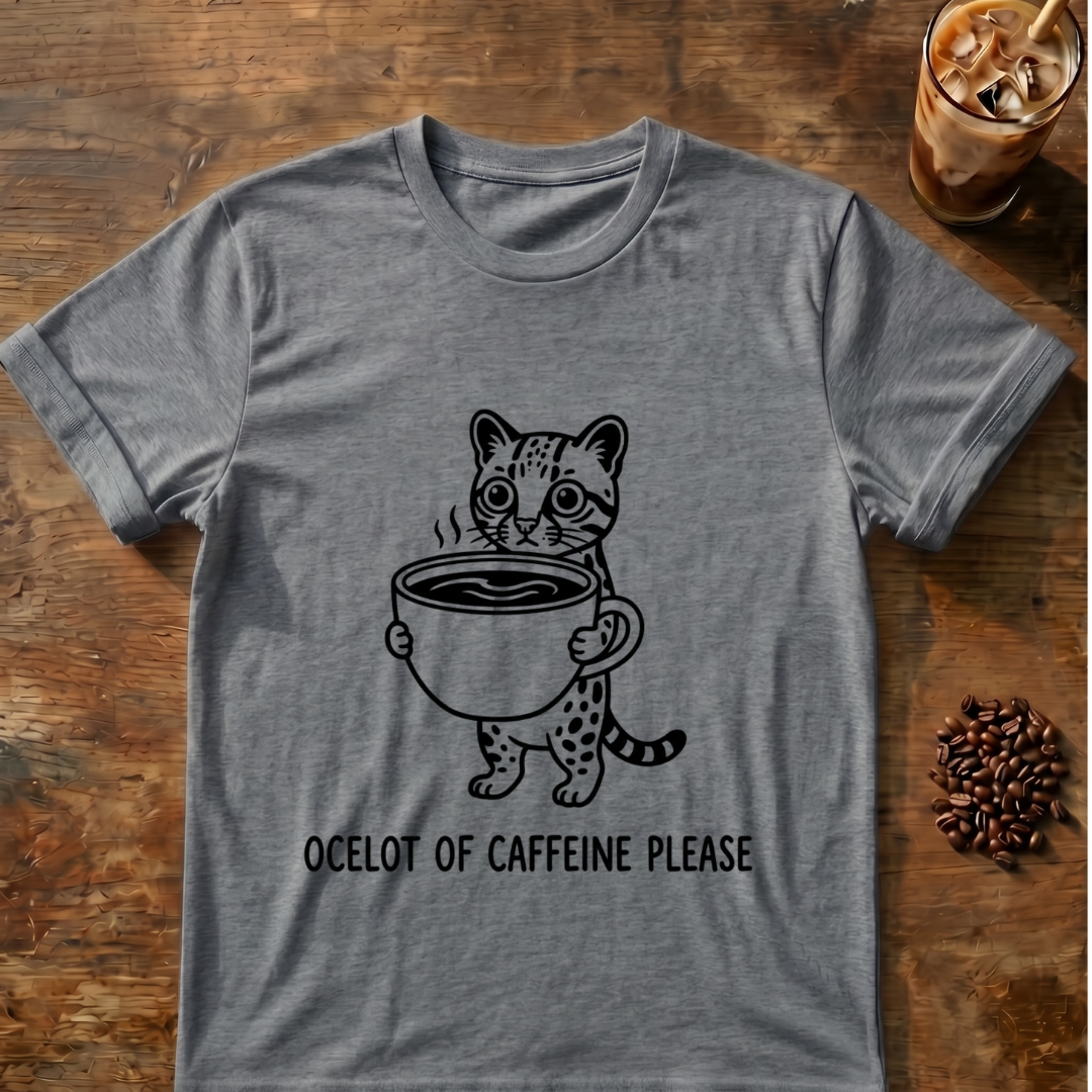 Ocelot of Caffeine T-Shirt